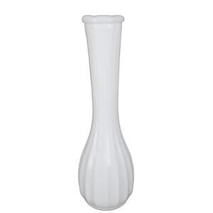 Vintage White Milk Glass CLG Co Flower Bud Vase 8 1/2in" CLGCo